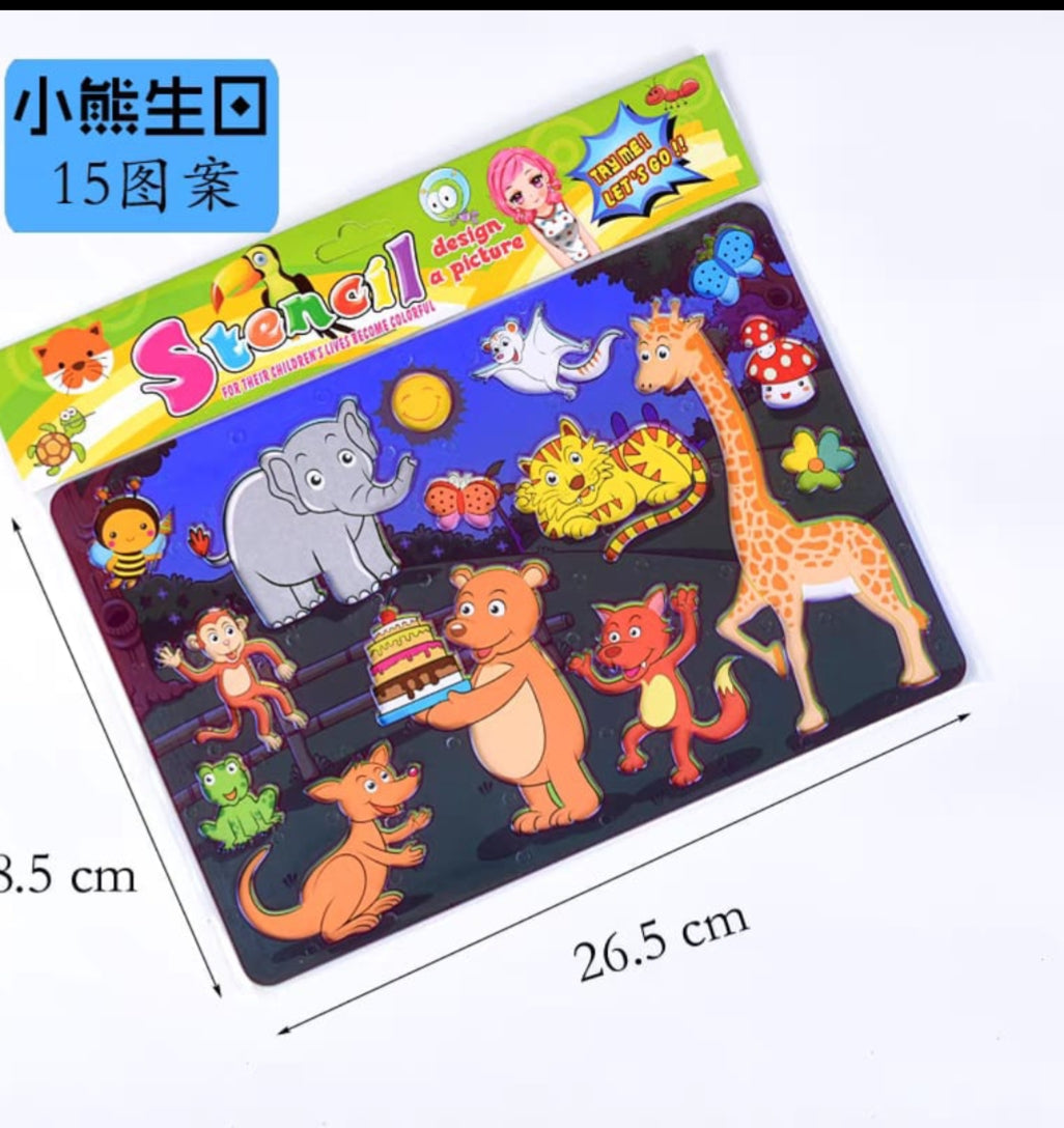 Stencil Set Sketch Book 23