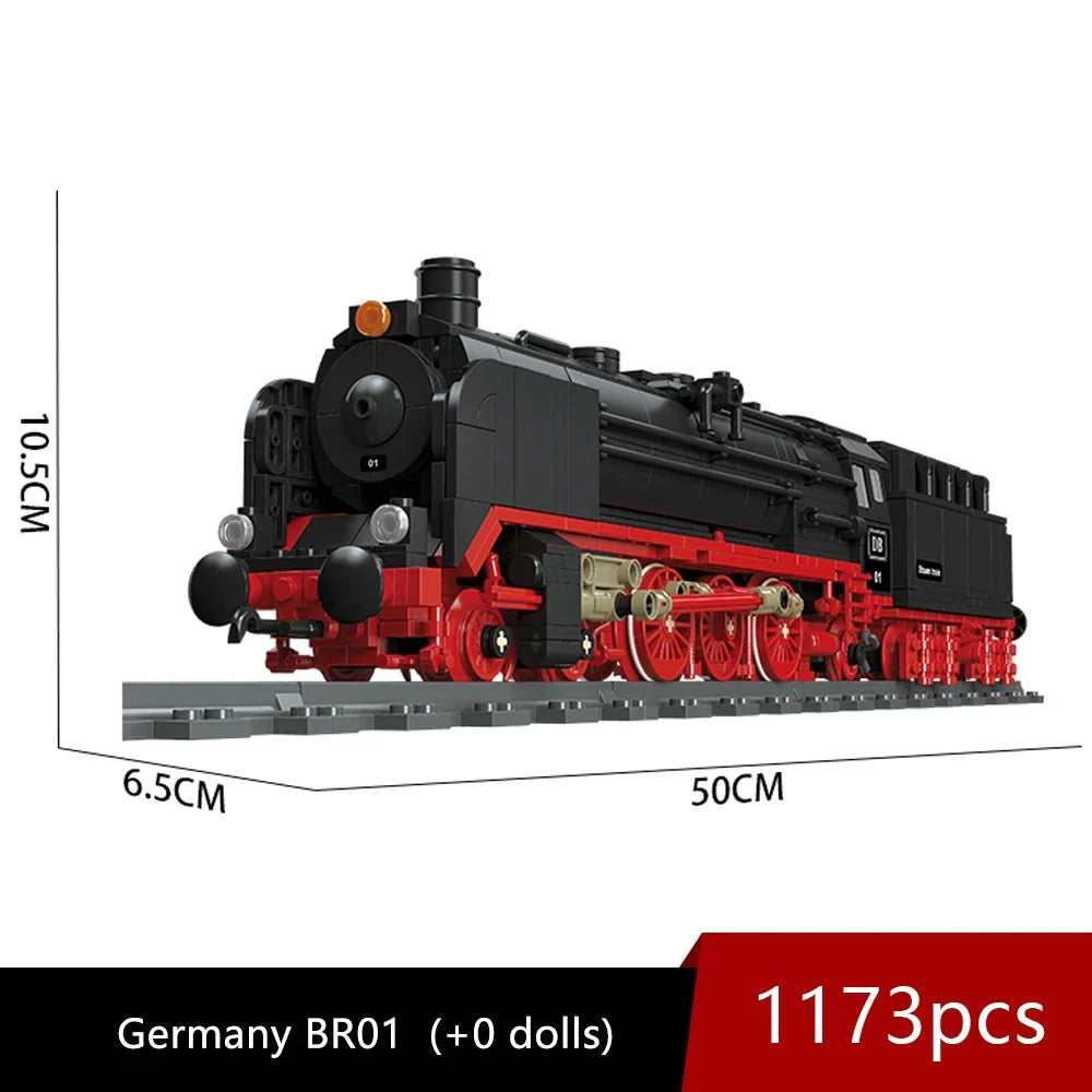 Hogwarts Express BRO1 Steam Locomotive Train Model Building Block | 1173- Jiestar59004 2