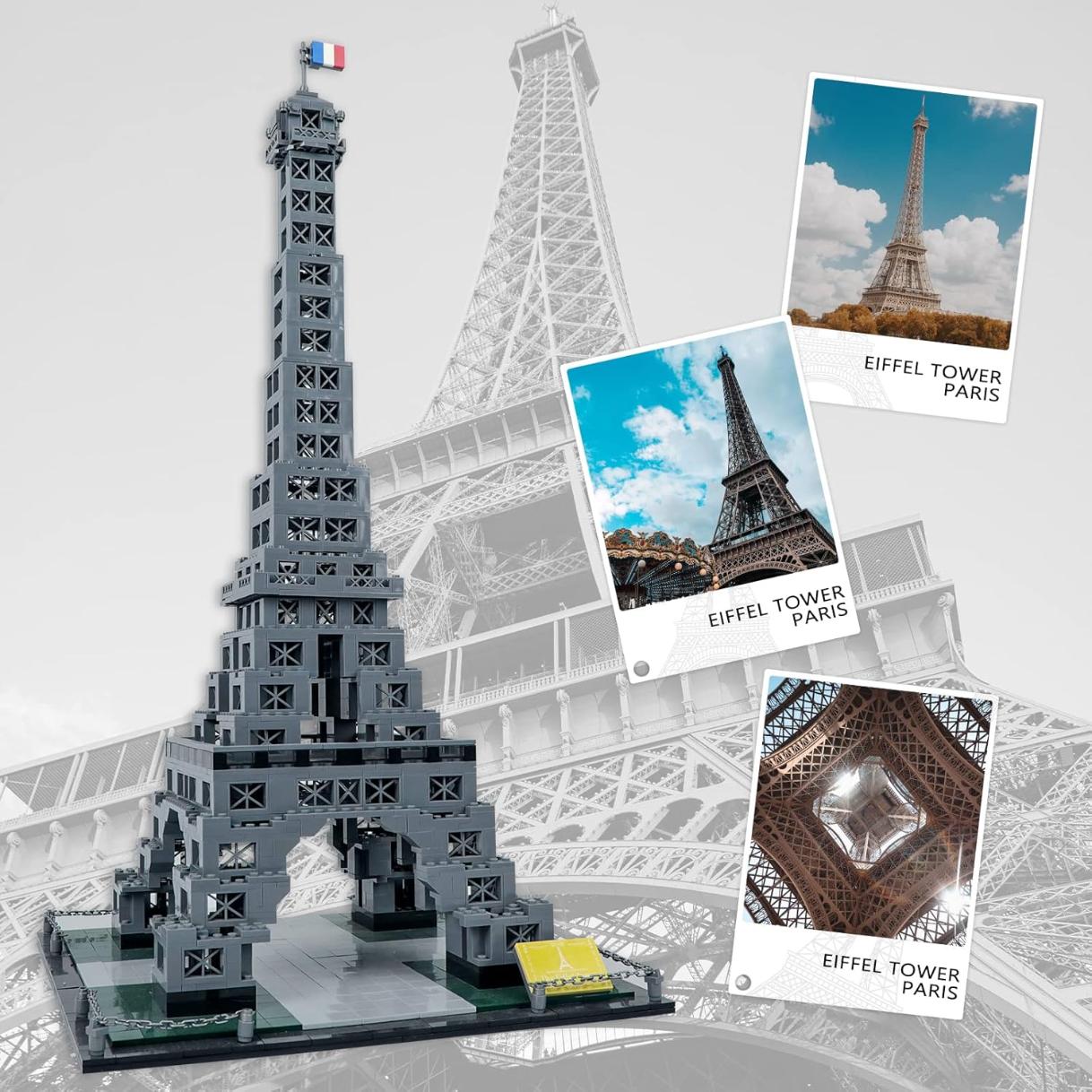 Eiffel Tower Building Block Toys Paris Architecture 3D Model Set for Adult and Kids |1820Pcs- LXA437 5