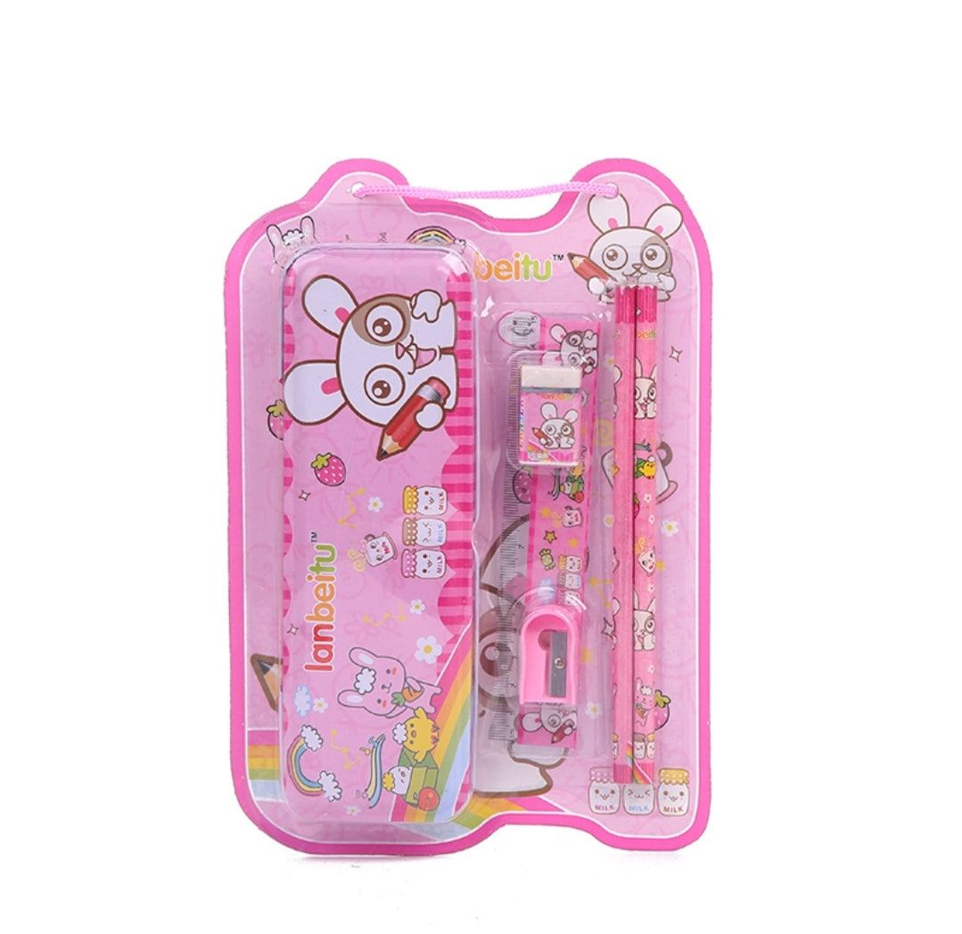 Metal Pencil Box with Stationery 7