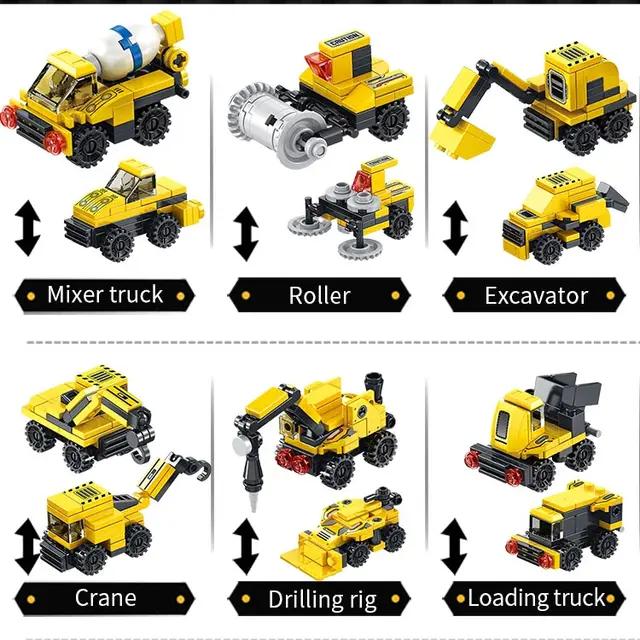 Construction Crane Vehicle 16 in 1 Creative STEM Building Blocks | 482PCS- RB22006 7