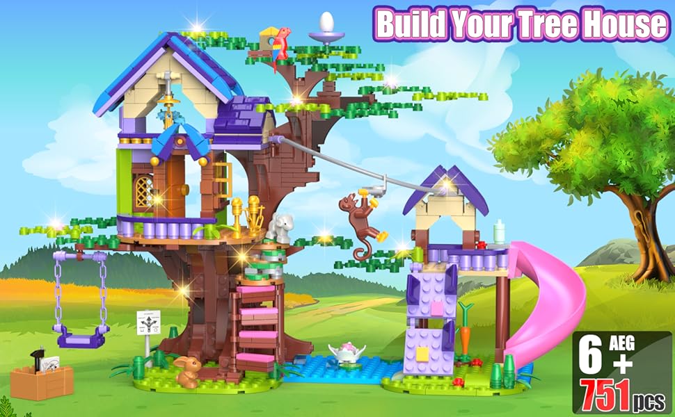 Tree house Building Blocks Set | 764pcs- FC3512 5