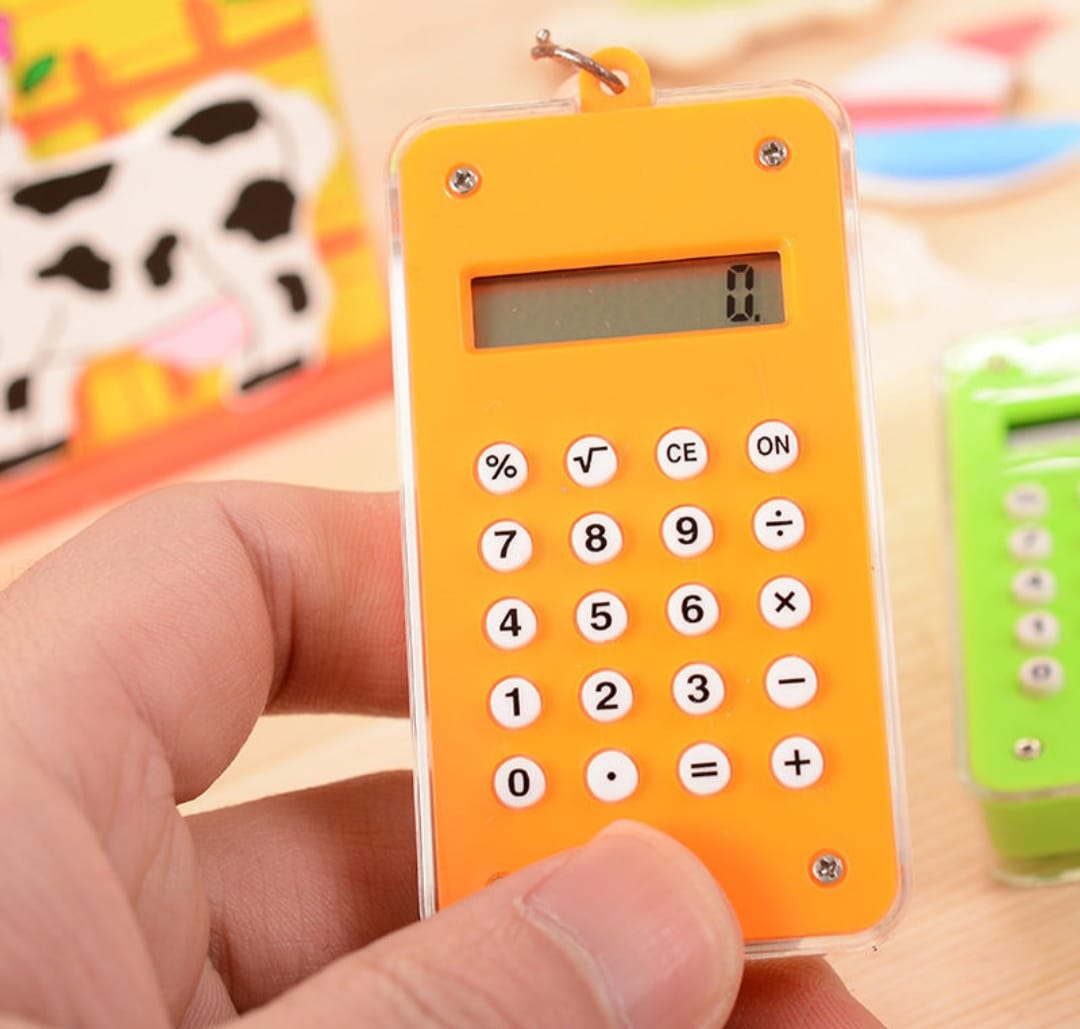 Calculator Key Chain with Maze Game- Mixed Color 13