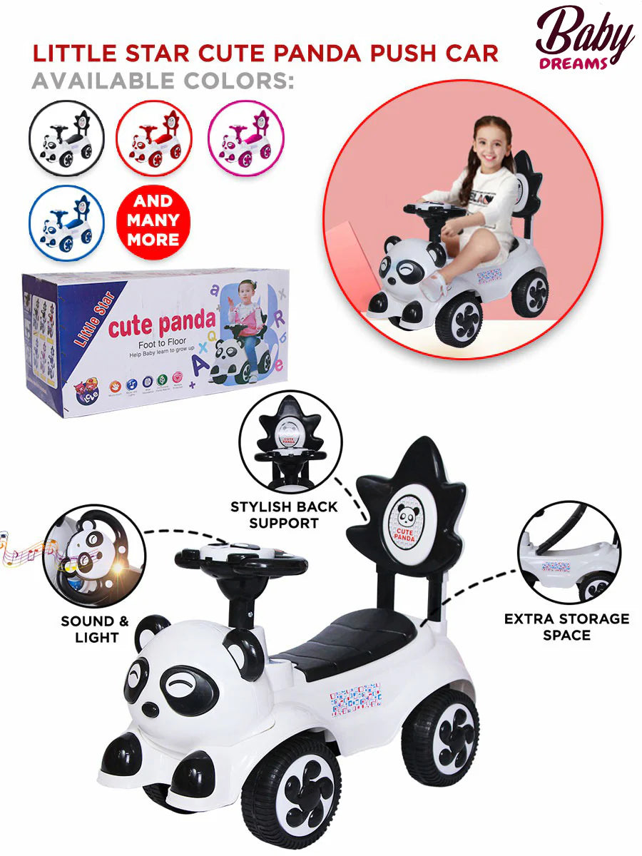 Little Star Cute Panda Tolo Push Car 5
