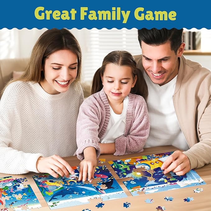 Jigsaw Puzzle 3 in 1 Floor Puzzle for Preschool Learning 8