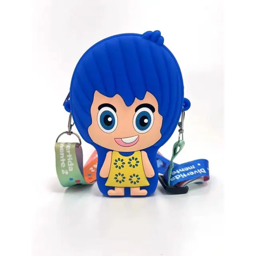 Branded Silicone Bags – Cute Cartoon Shoulder Bags for Kids (Mixed Designs + Strap)- 49312 3