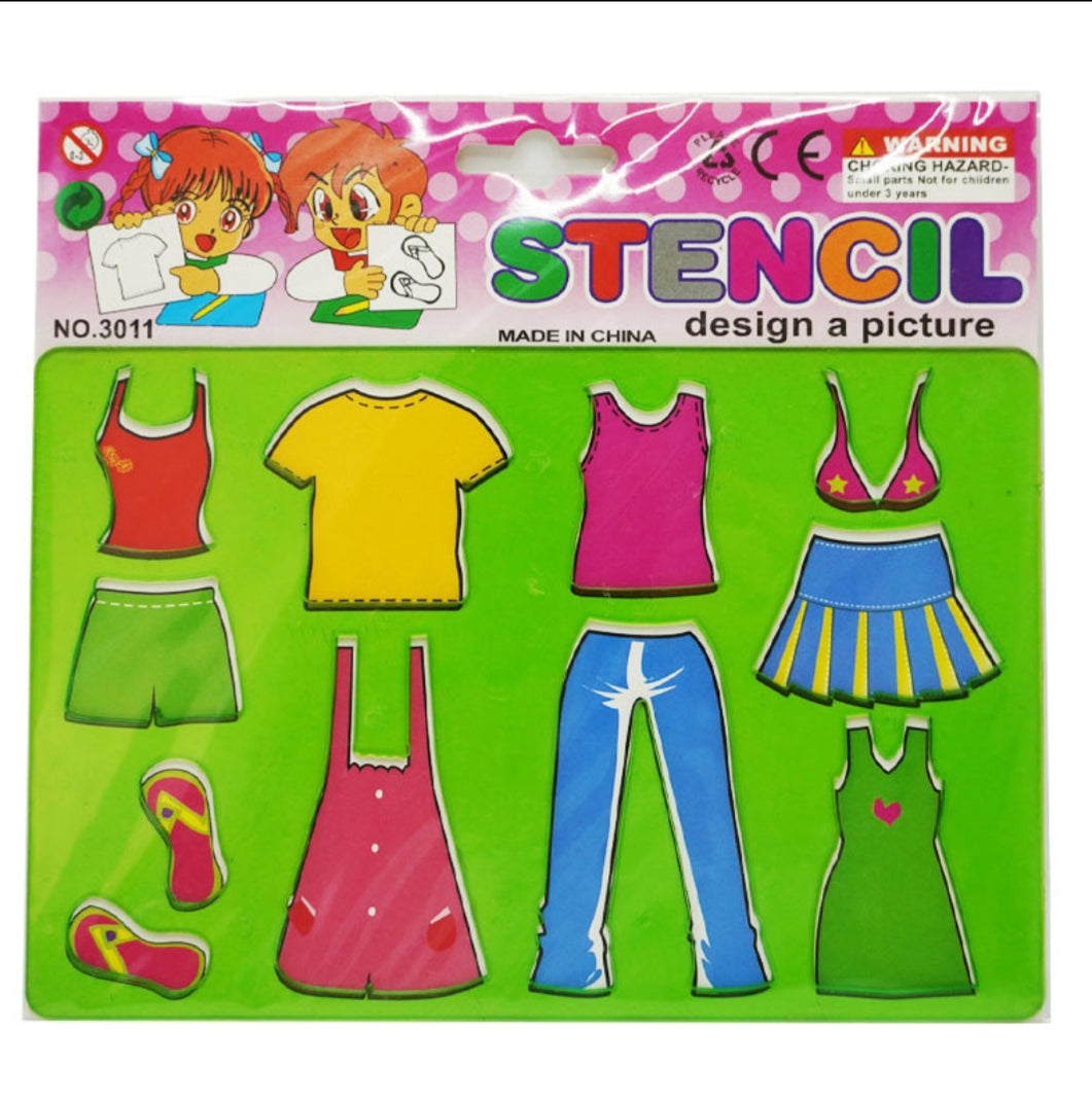 Stencil Set Sketch Book 18