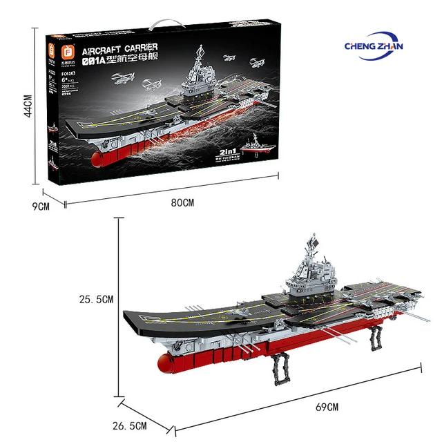 Navy Aircraft Carrier Ship 2 in 1 Model Building Blocks | 2002pcs -FC6103 4