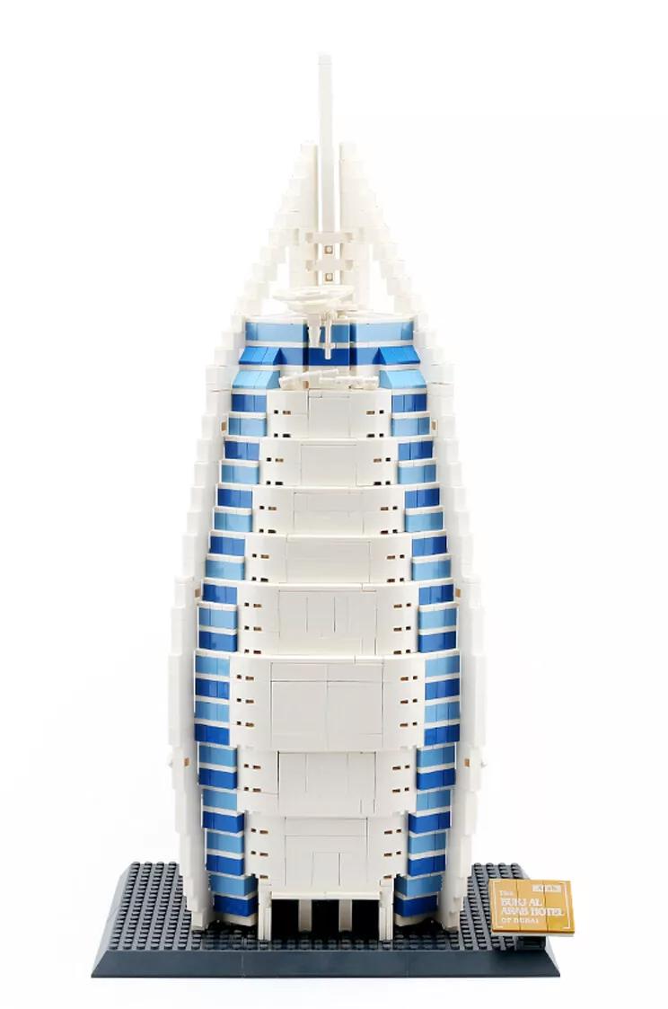 Burj Al Arab Hotel Construction Building Blocks For Boys & Girls | 2280PCS- LXA475