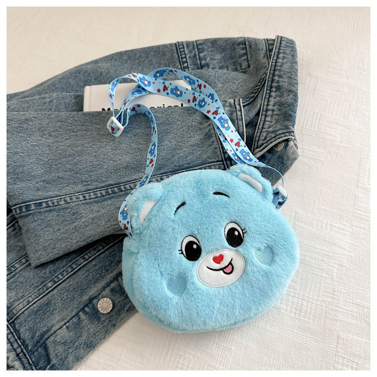 Teddy Bear Fluffy Bag Mixed Color- 07022 3