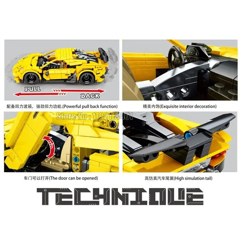 Lamborghini Supercar Building Blocks | 751pcs- SY8300 5