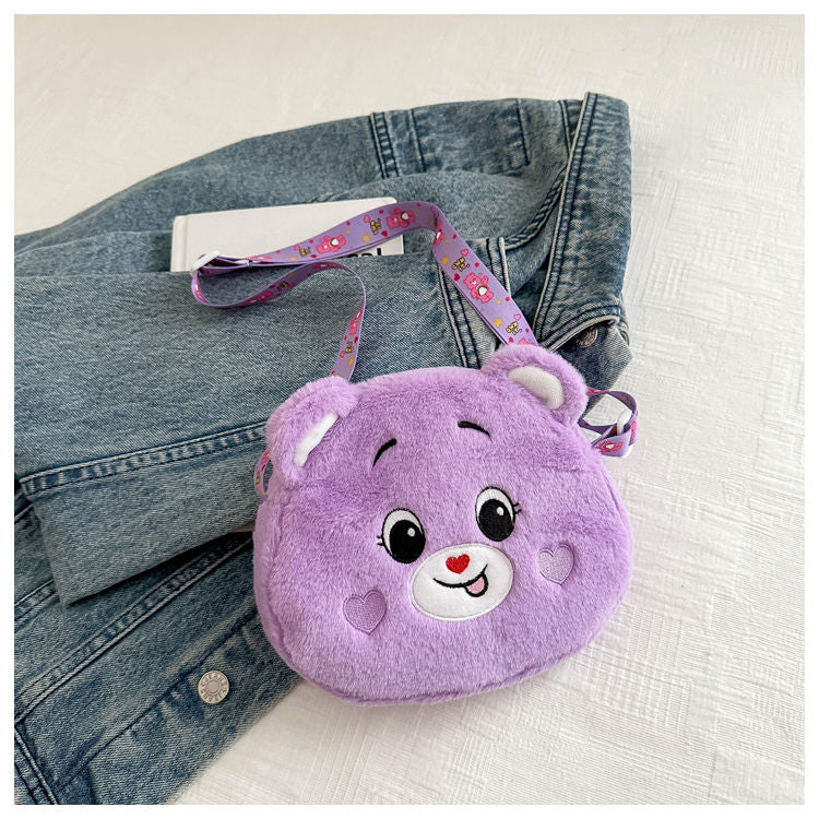 Teddy Bear Fluffy Bag Mixed Color- 07022 4