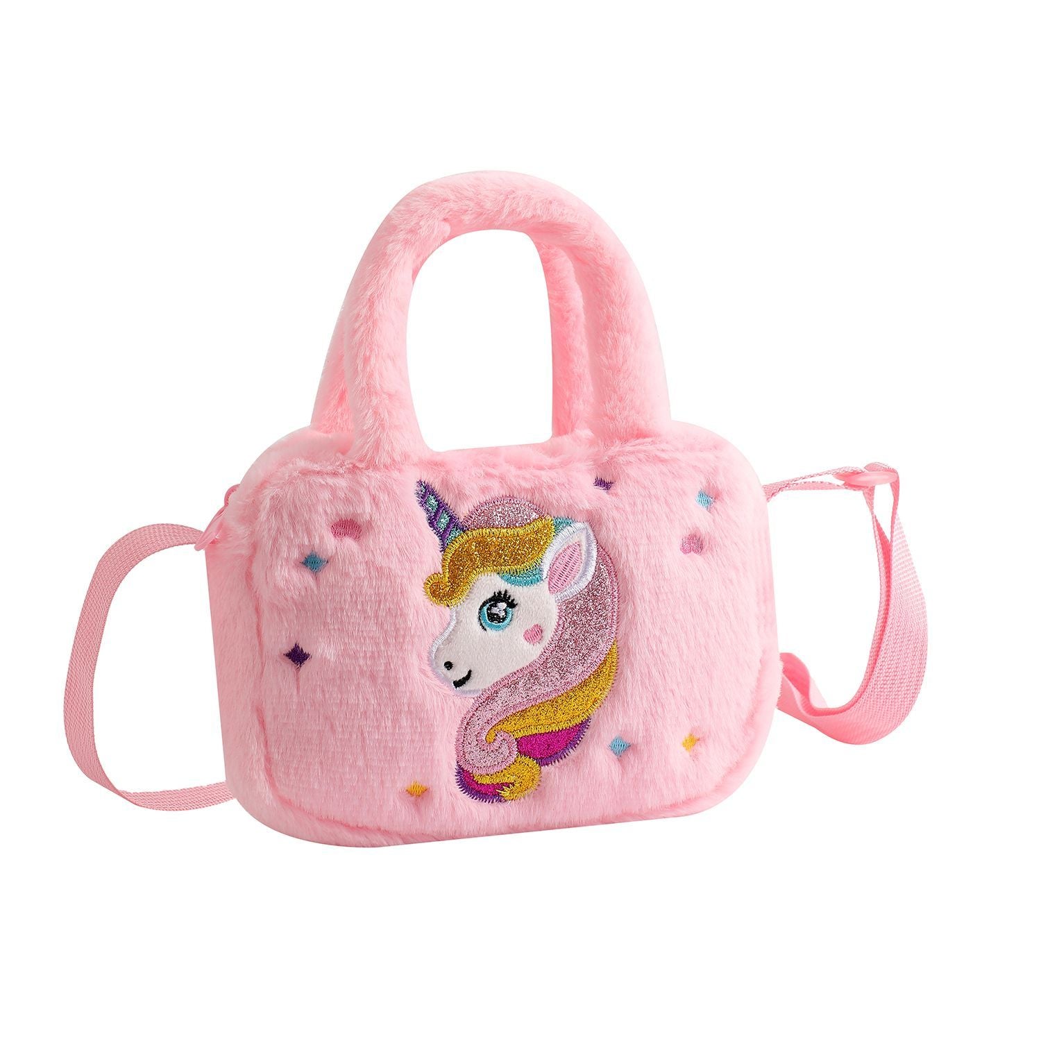 Unicorn Fluffy Bag Mixed Color- 11393 6