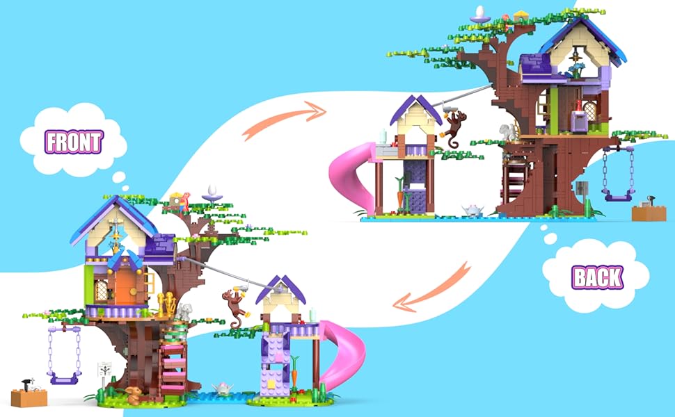 Tree house Building Blocks Set | 764pcs- FC3512 4