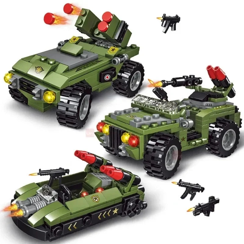 Military Armed 8 in 1 Tank T90 Building Blocks Set | 816pcs- LXA398 6