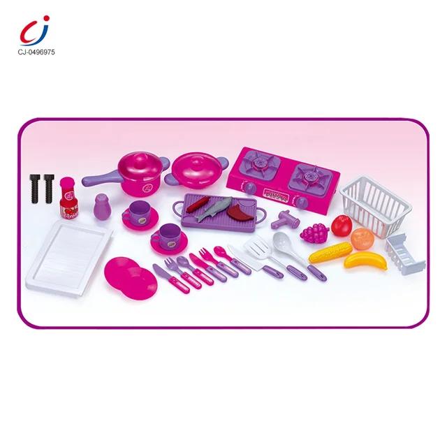 Kitchen Set with Light, Sound, Utensils & Play Food- 008-53 8
