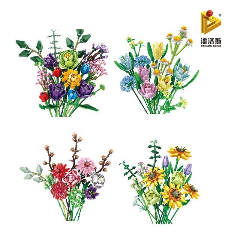 Brick Flower Bouquet Building Kit-6 Boxes-PZ65500 7