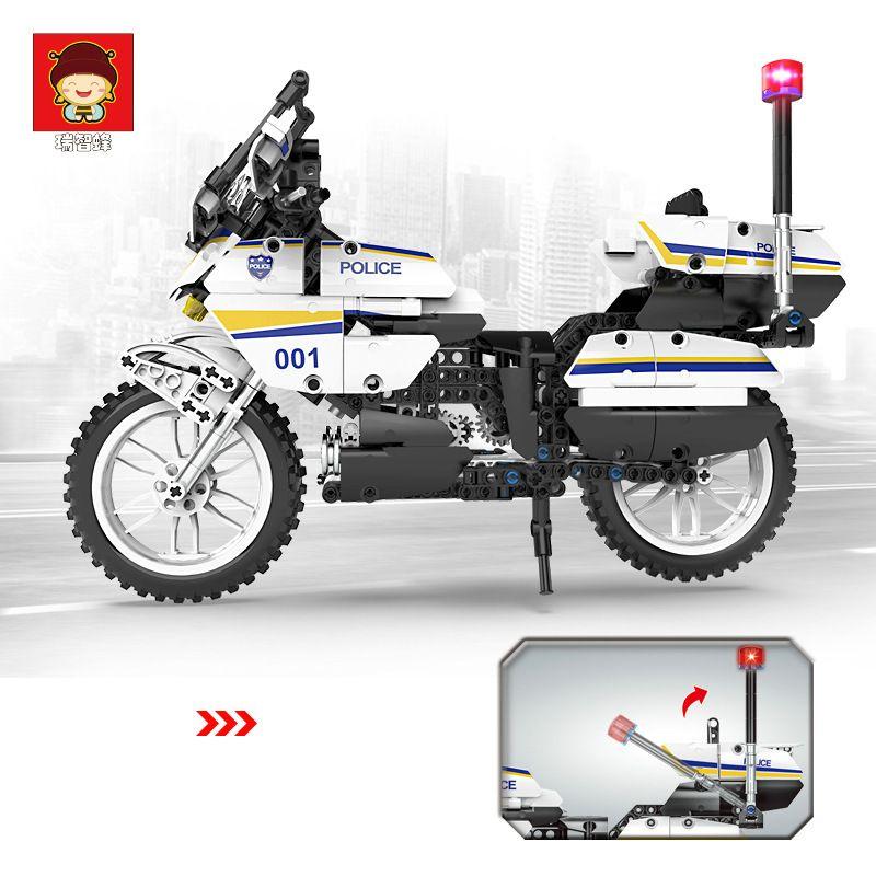 SWAT Motorcycle Model Building Blocks | 720pcs- RB839 2