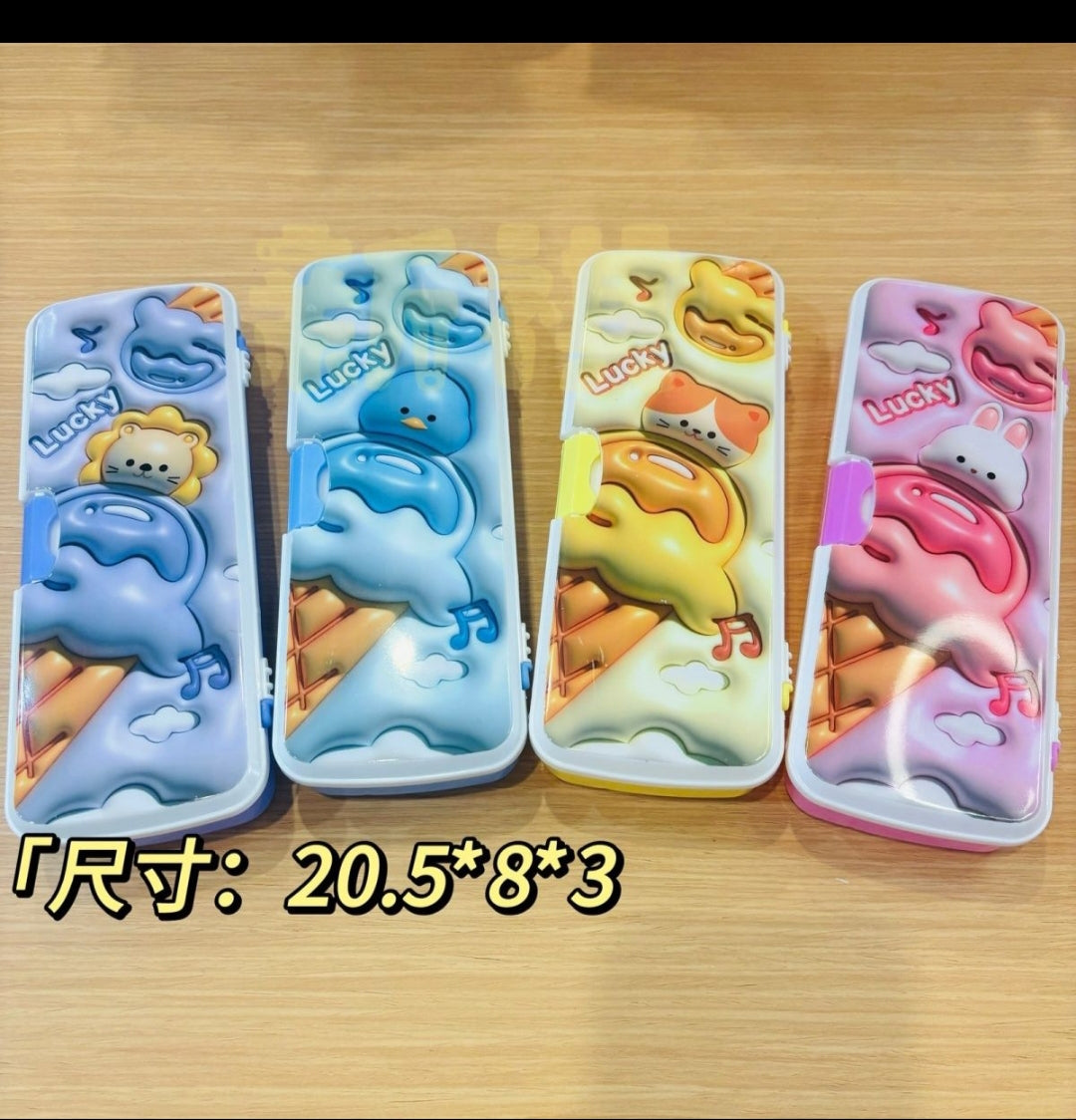Pencil Box- Mixed Color & Design- ZN0360 8