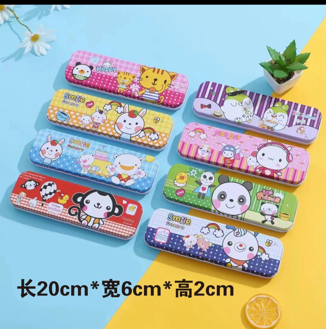 Steel Pencil Box- Mixed Design 17