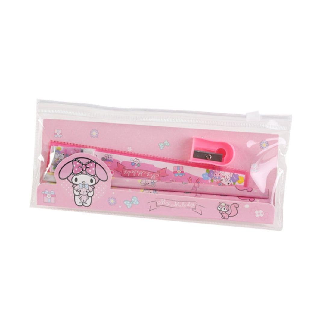 Pencil Pouch with Pencil, Eraser, Sharpener, Ruler 6