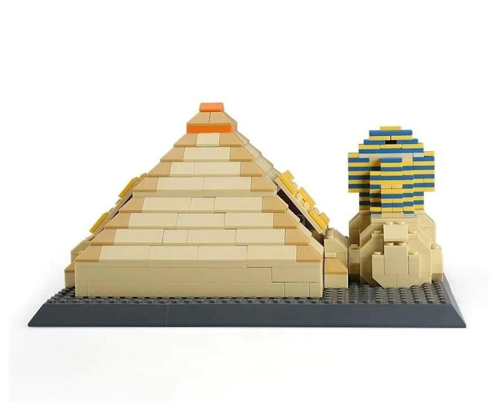 Sphinx& Pyramid of Khufu Building Blocks Architecture of Egypt | 1311PCS- LXA438 5