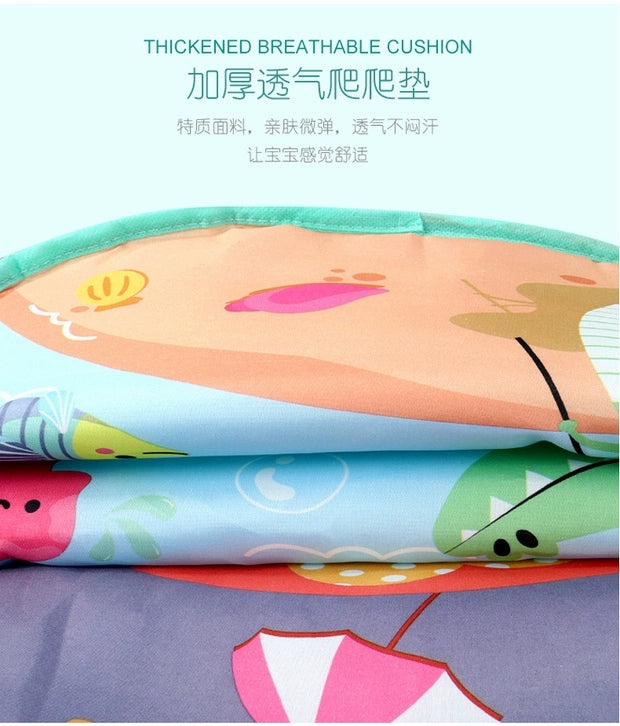 Evergreen Baby Tummy Time Activity Play Mat with Interactive Music Keyboard 5