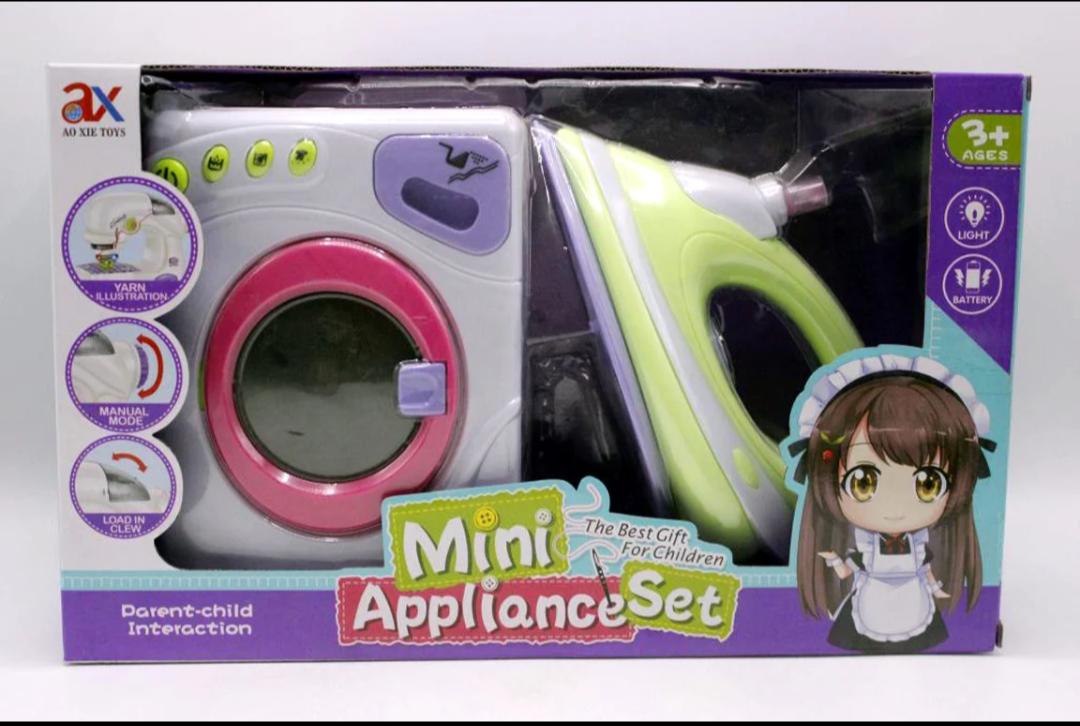 Toy Mini Appliances Set Washing Machine & Iron-6999 2