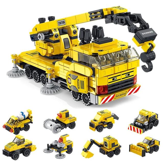 Construction Crane Vehicle 16 in 1 Creative STEM Building Blocks | 482PCS- RB22006 5