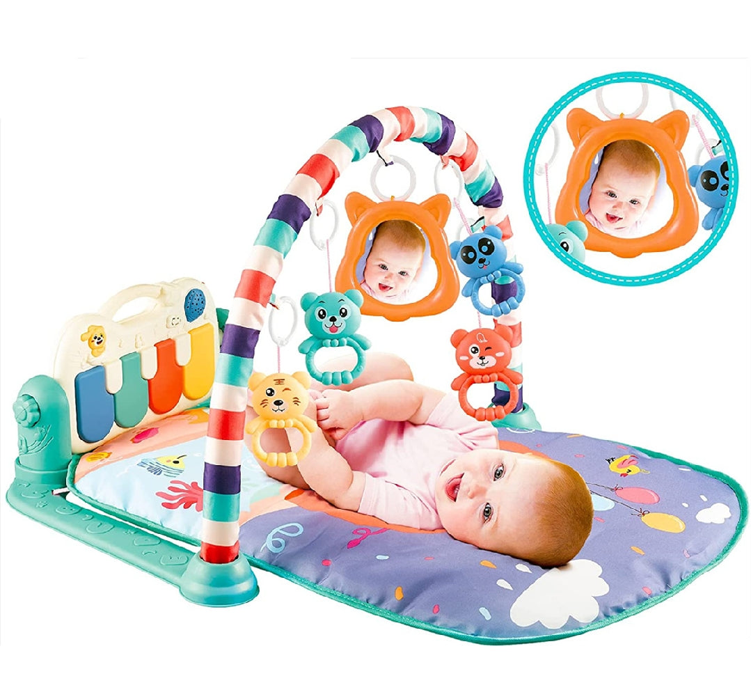 Evergreen Baby Tummy Time Activity Play Mat with Interactive Music Keyboard 12