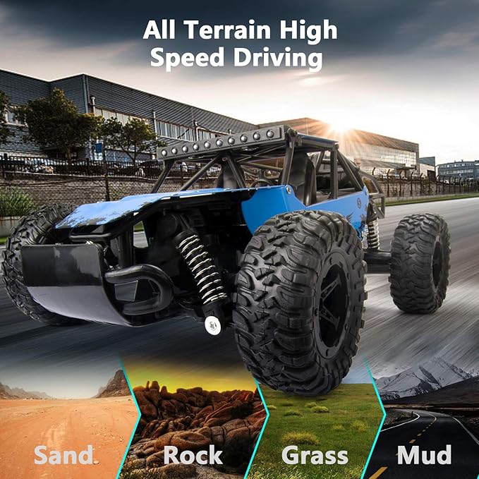 All Terrains Offroad Monster Remote Control Truck with Rechargeable Battery- UJ99-3615BK 5