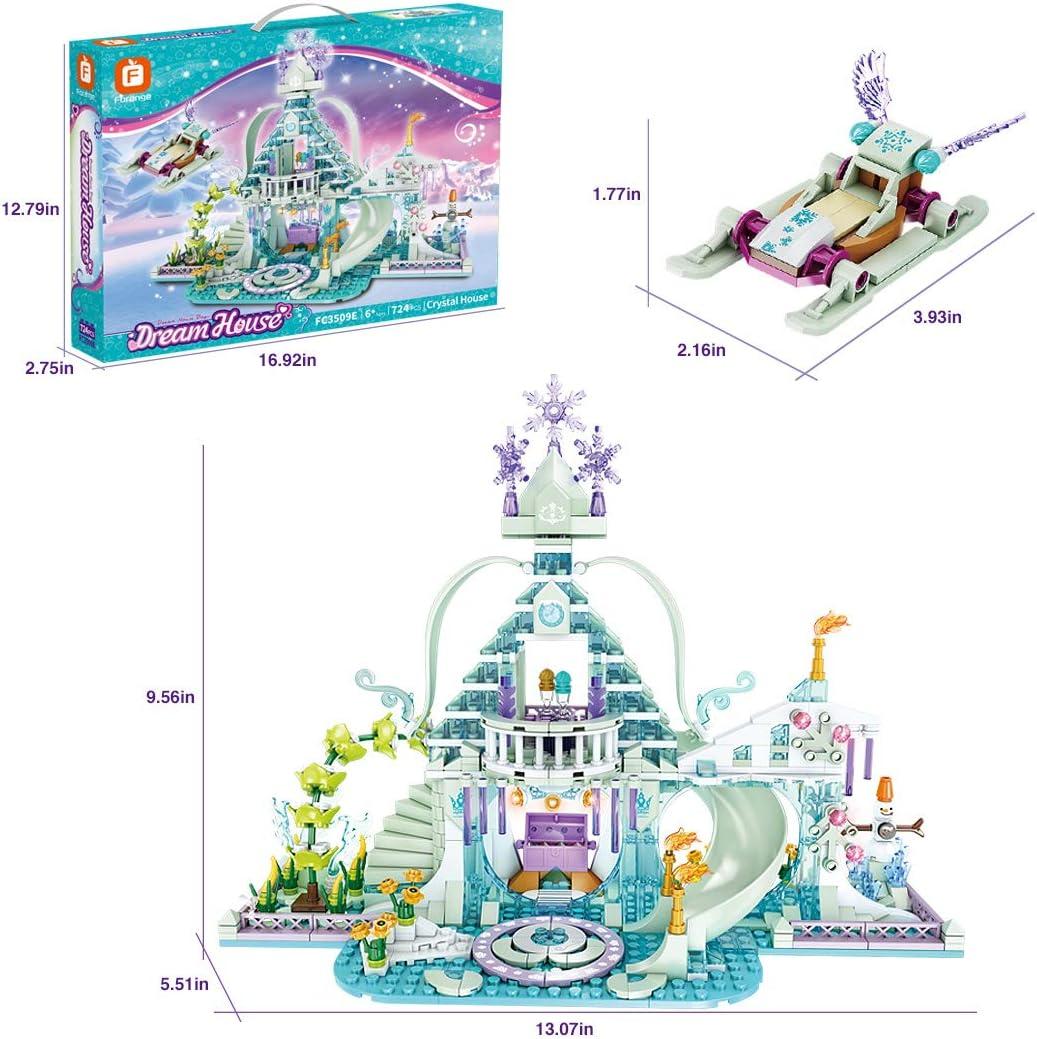 Frozen Elsa Castle Crystal House Building Blocks | 724pcs- FC3509 3