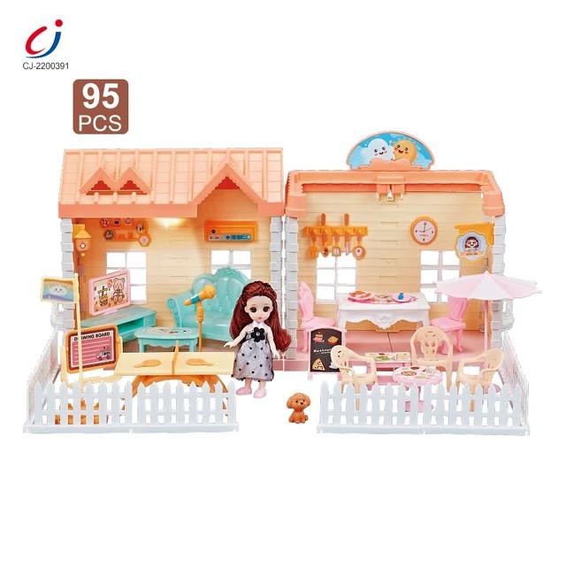 Doll House DIY Assembly Princess Villa Toy with | 95pcs-QC668-40A 3