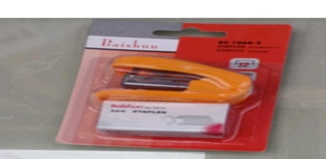 Stapler with Pins Blister Pack- Mixed Color 13