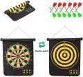Double-Sided Magnetic Dartboard Set With Darts - 12 inches 4