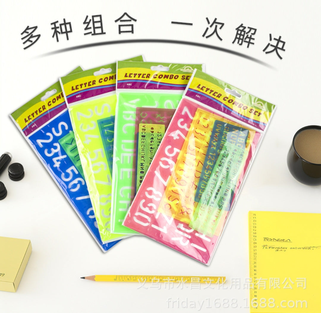 Stencil Set Sketch Book 6