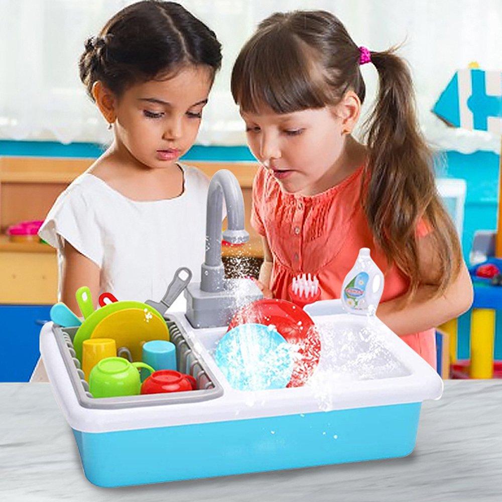 Frozen Children Kitchen Dish Washing Sink Set- 553-369