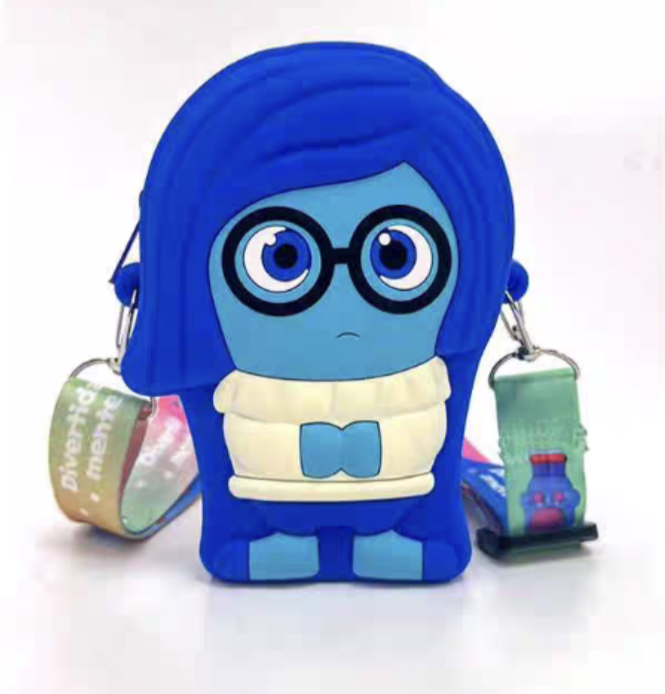 Branded Silicone Bags – Cute Cartoon Shoulder Bags for Kids (Mixed Designs + Strap)- 49312 2