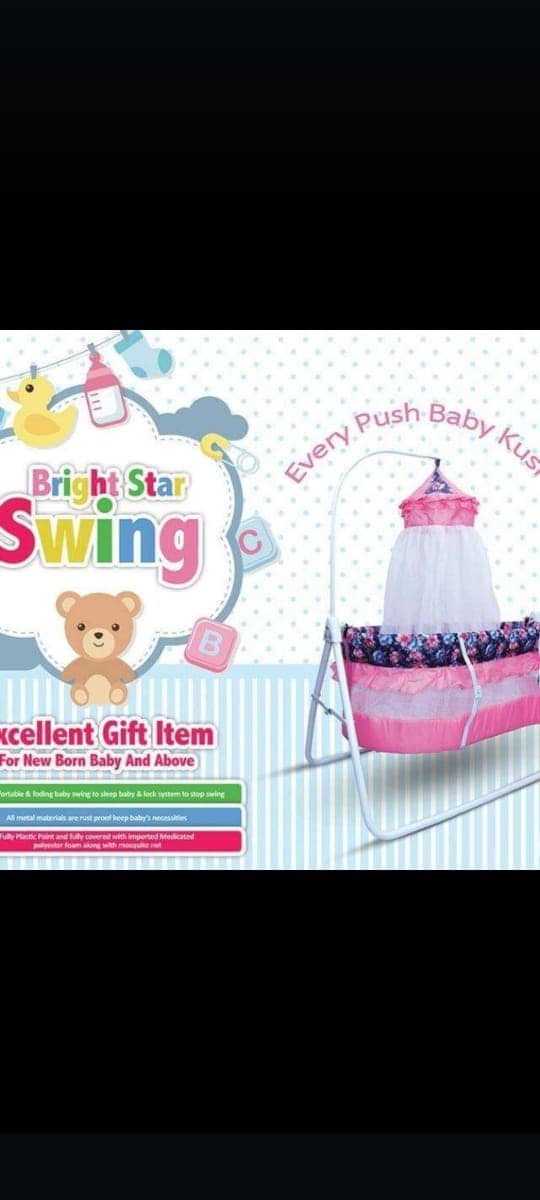 Mama Love Bright Star Swing Baby Cradle M7DX 2