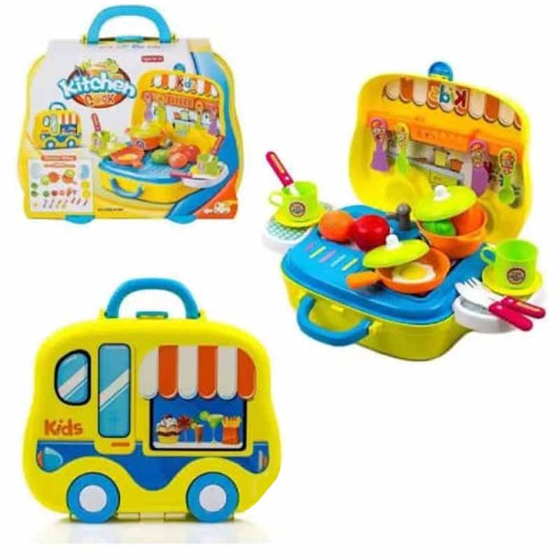 Baby World Kitchen & Tea Set for kids Car Shape