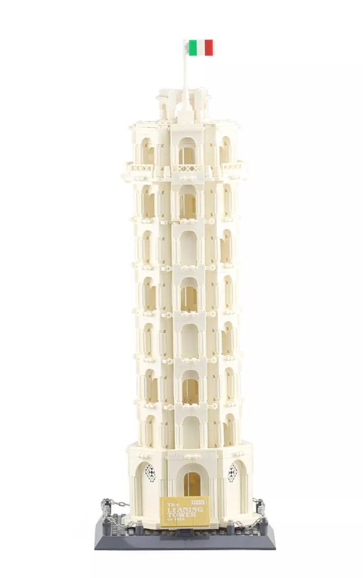 Leaning Tower Of Pisa Model Italy architecture Building Blocks |1545PCS- LXA447 2