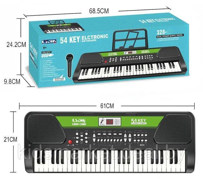 54 Key Electronic Keyboard Piano with Microphone-32809 4