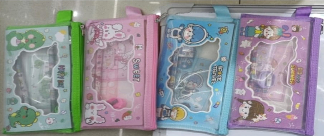 Pencil Pouch with Pencil, Eraser, Sharpener, Ruler 14