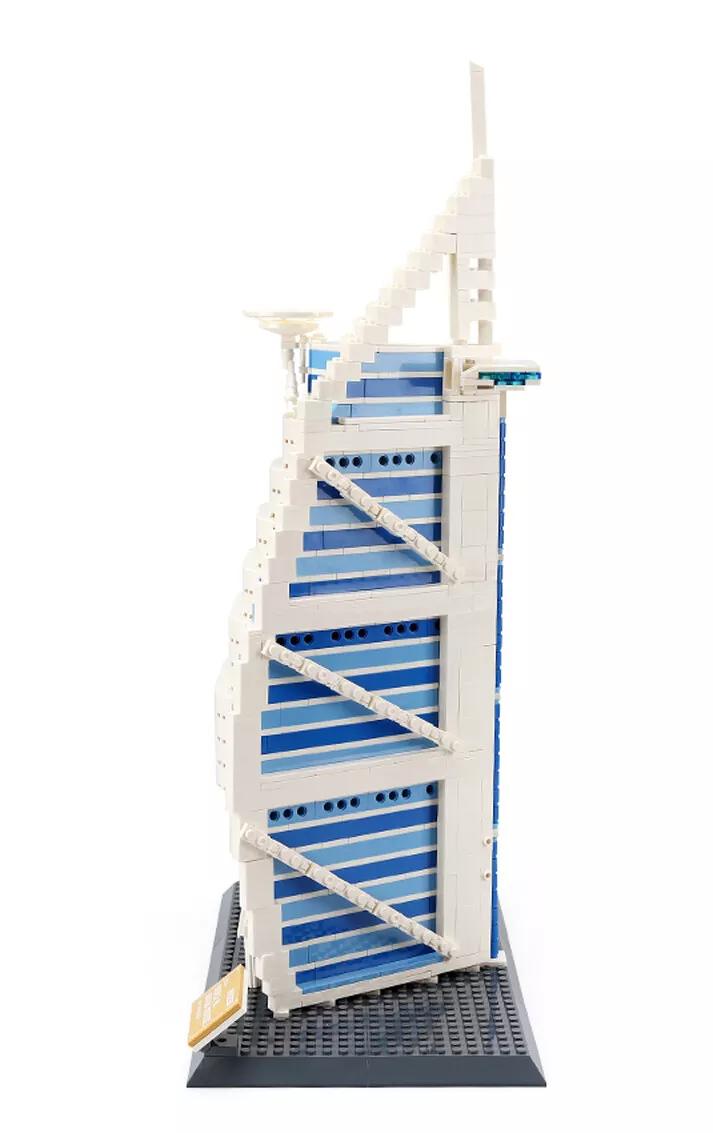 Burj Al Arab Hotel Construction Building Blocks For Boys & Girls | 2280PCS- LXA475 6