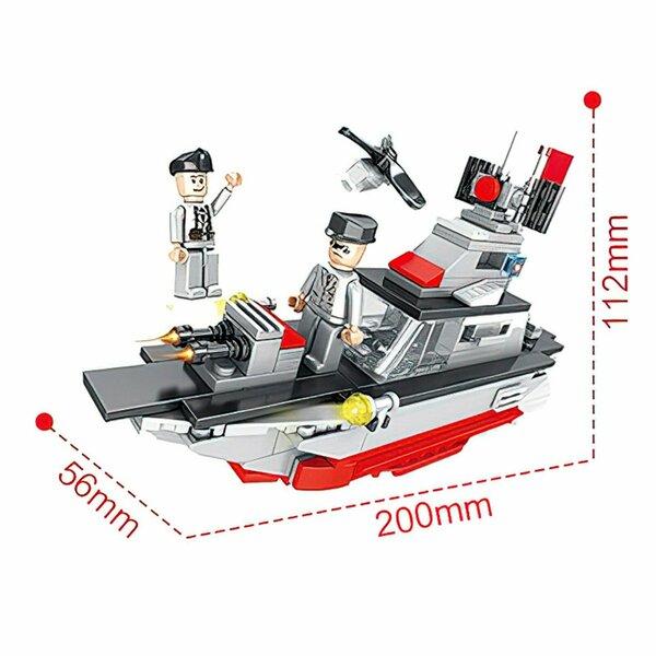 Military Series Aircraft Carrier Building Blocks (6 boxes set) 2250pcs- PZ0757 19