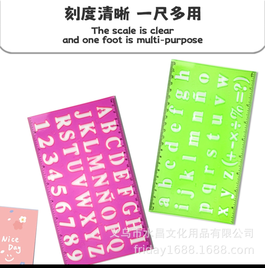 Stencil Set Sketch Book 9