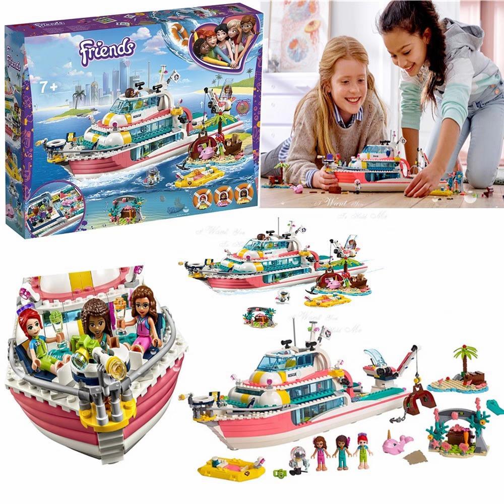Friends Rescue Mission Boat Building Blocks |945pcs- 11373