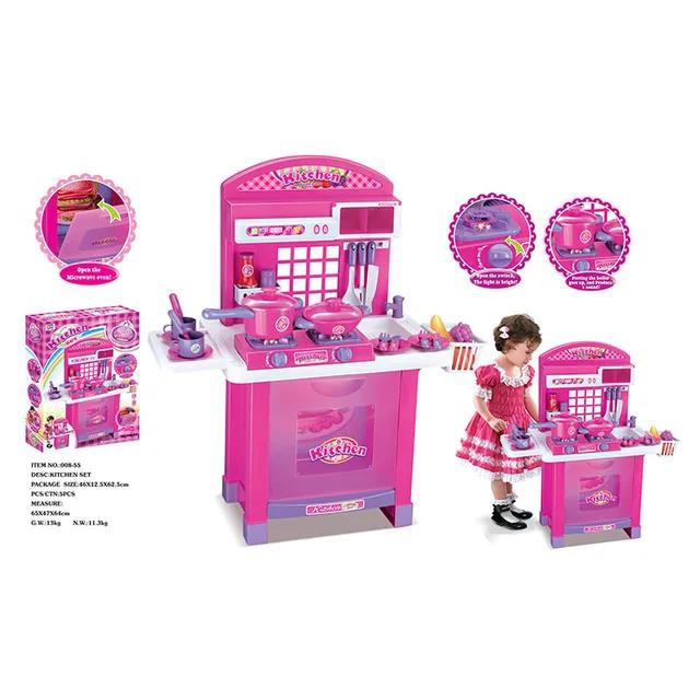 Kitchen Set with Light, Sound, Utensils & Play Food- 008-53 2