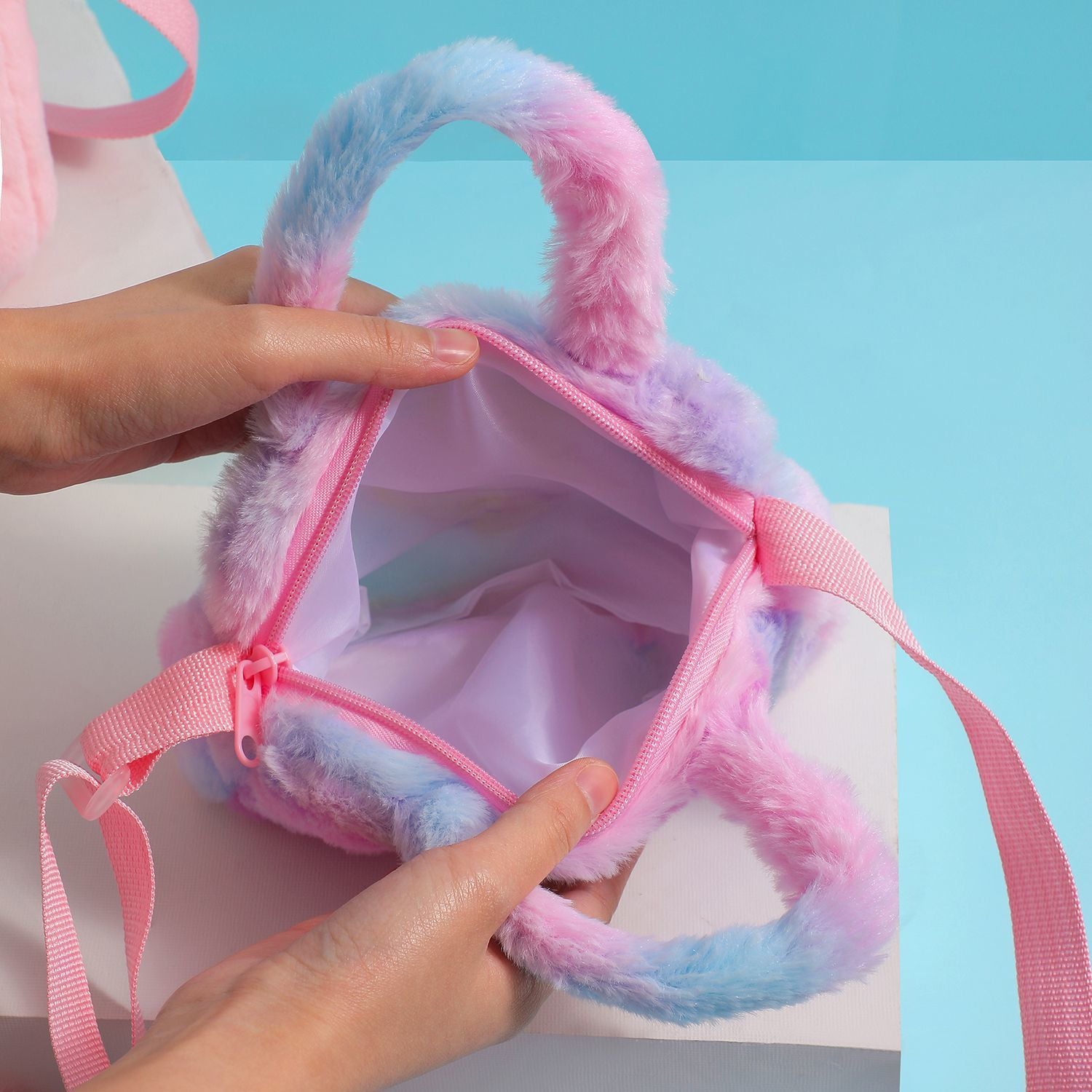 Unicorn Fluffy Bag Mixed Color- 11393 5