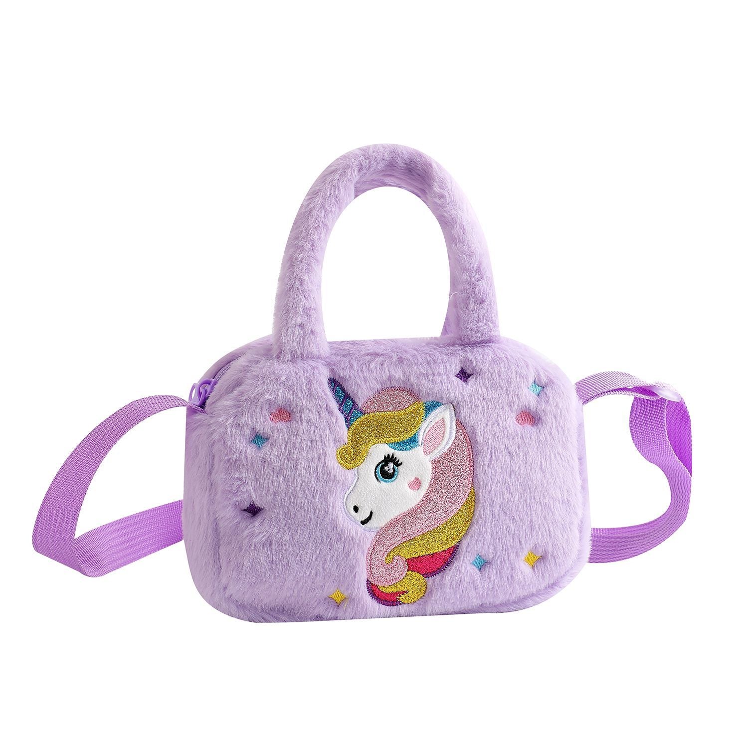 Unicorn Fluffy Bag Mixed Color- 11393 2